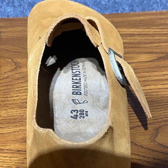 Birkenstock London BS Mink Suede Leather Clog Shoes Men US 10 UK 9 EU 43 Regular - Picture 7 of 9